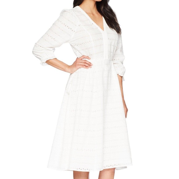 Calvin Klein Dresses & Skirts - NWT Calvin Klein white side tie eyelet dress, 12